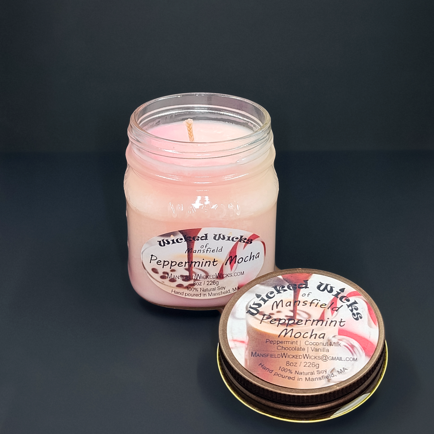 Peppermint Mocha 8oz Candle
