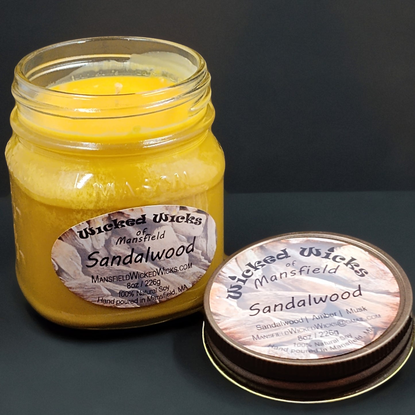 Sandalwood 8oz Candle