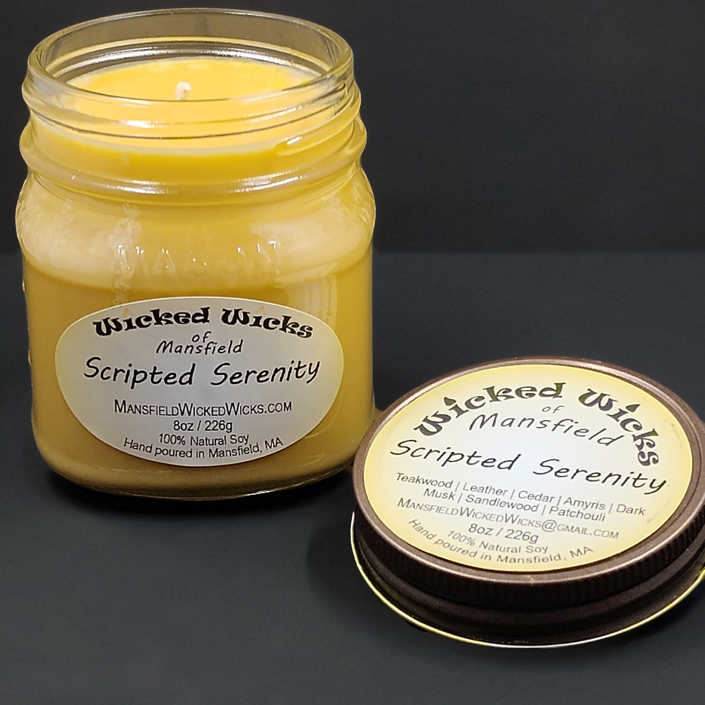 Scripted Serenity 8oz Candle